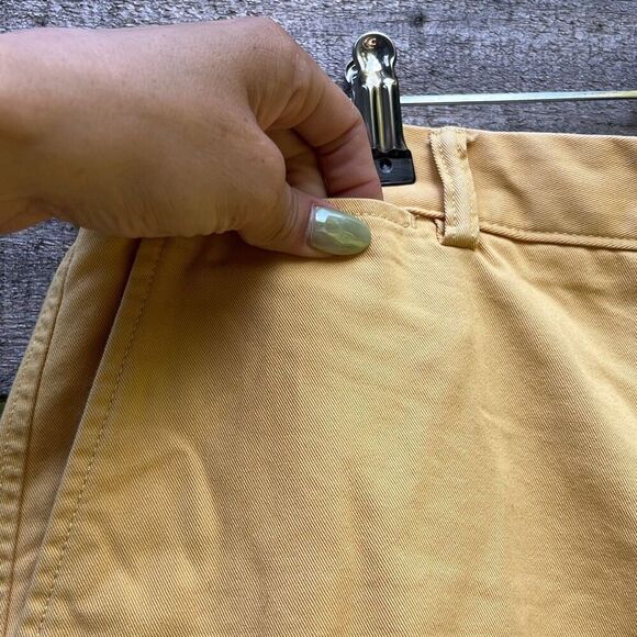 Lands' End Men's Yellow Traditional Fit Casual Stretch Chino Shorts Size 34 - Picture 5 of 7